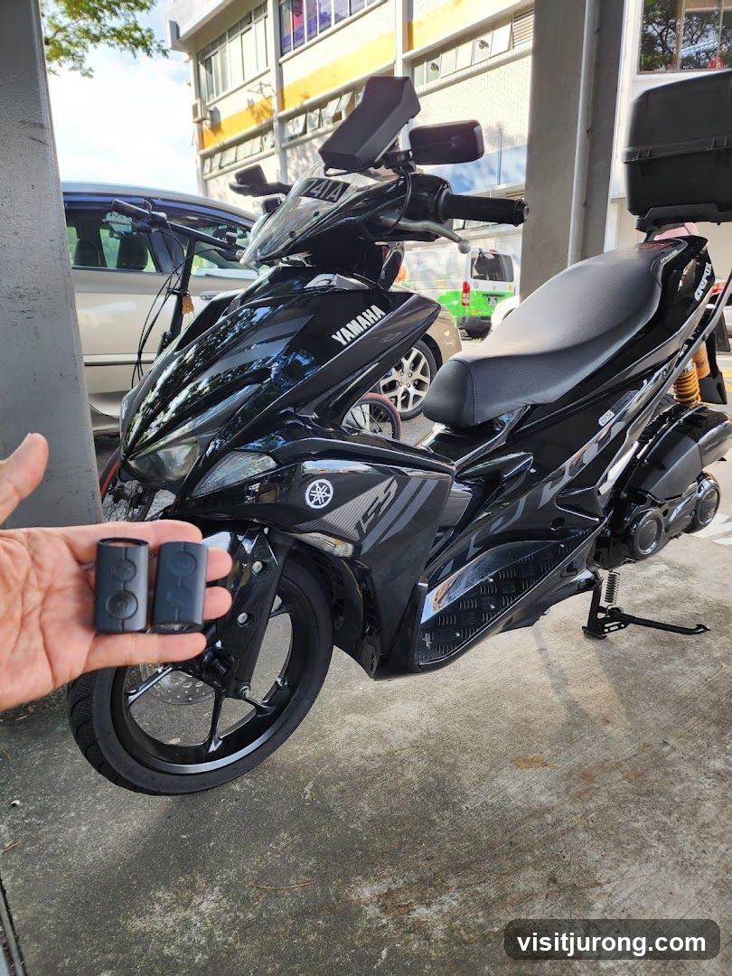 Motorcycle and Keys