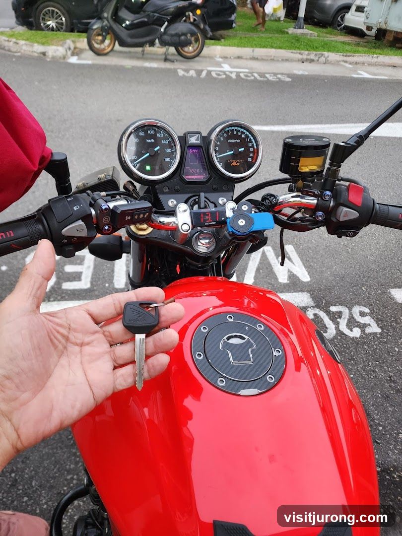 Motorcycle Dashboard and Key