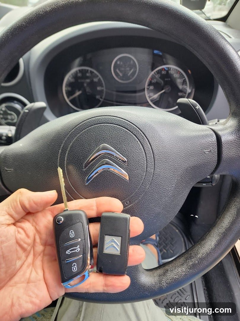 Car Keys and Steering Wheel