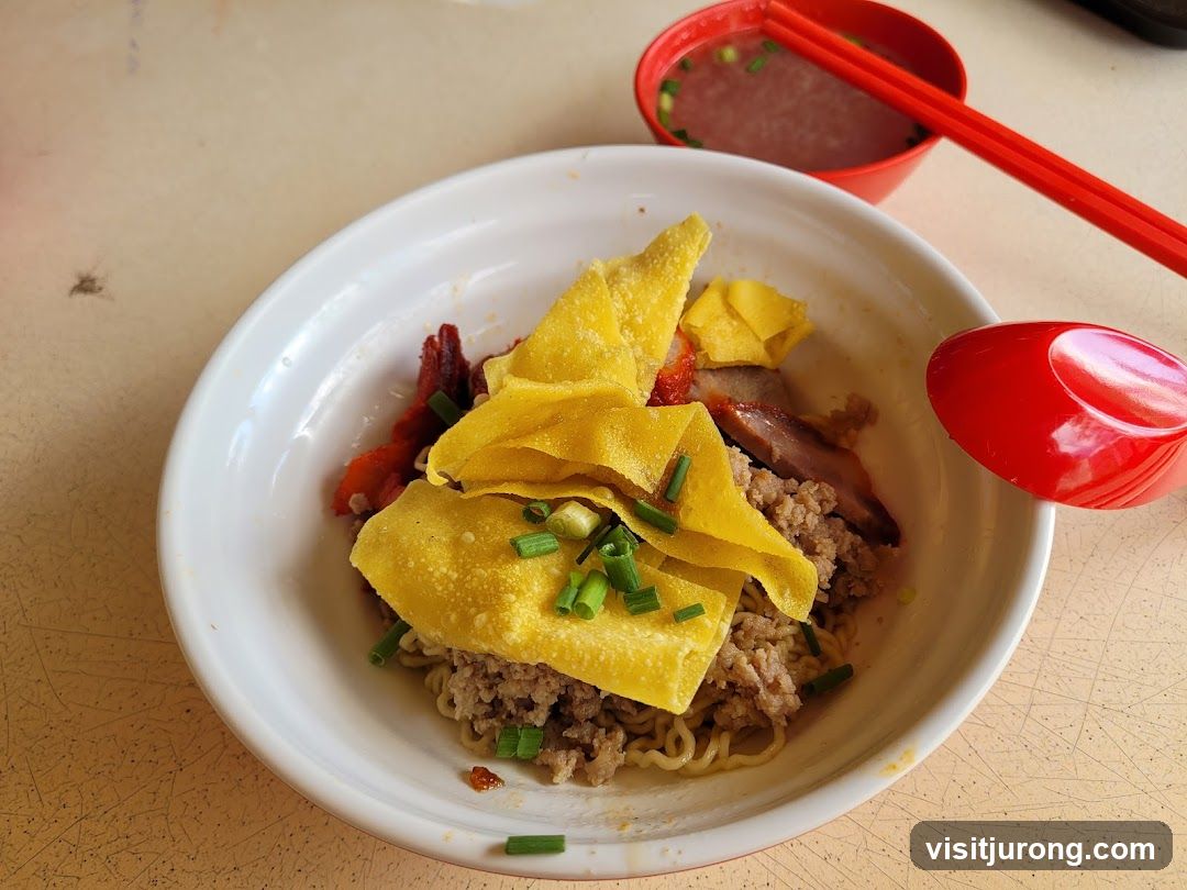 Noodles with Wontons and Char Siu