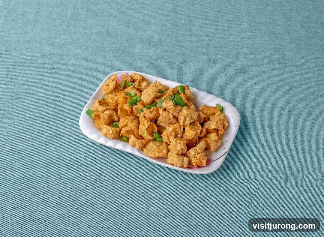 Fried Tofu Skin with Scallions