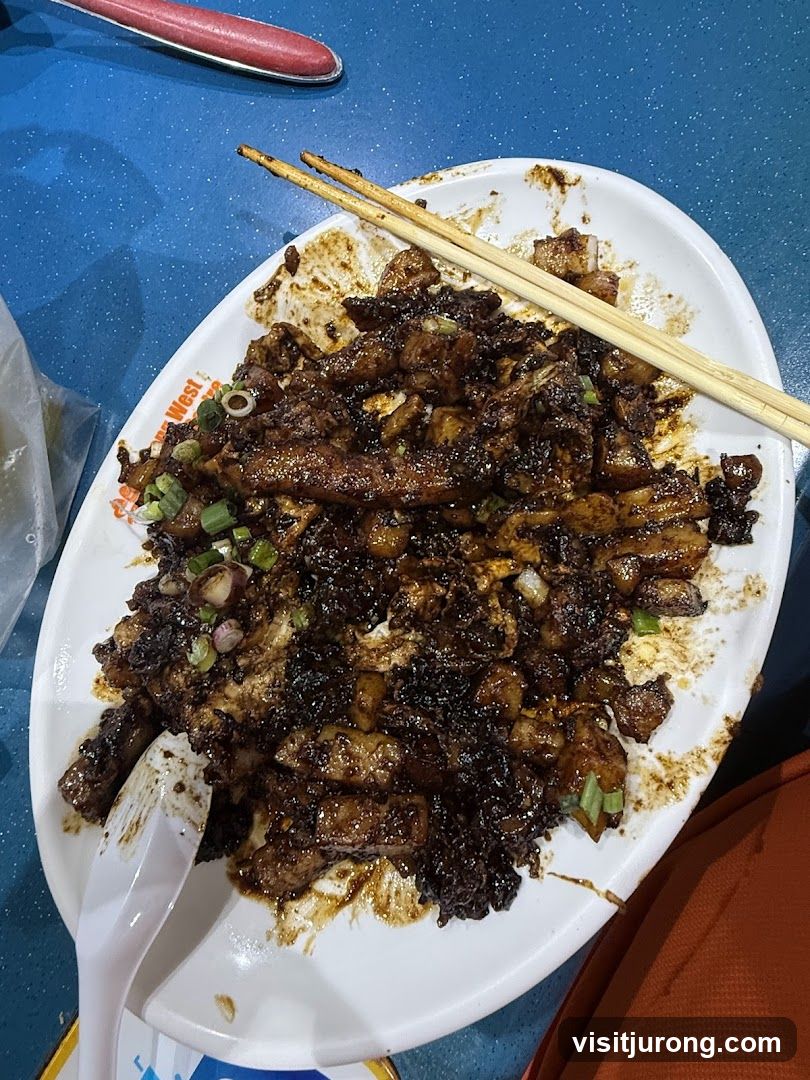 Plate of Fried Carrot Cake
