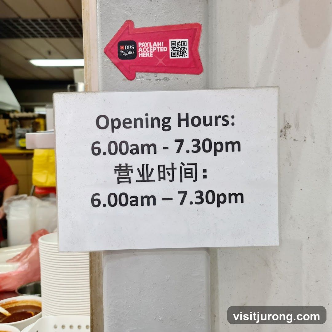 Opening Hours Sign