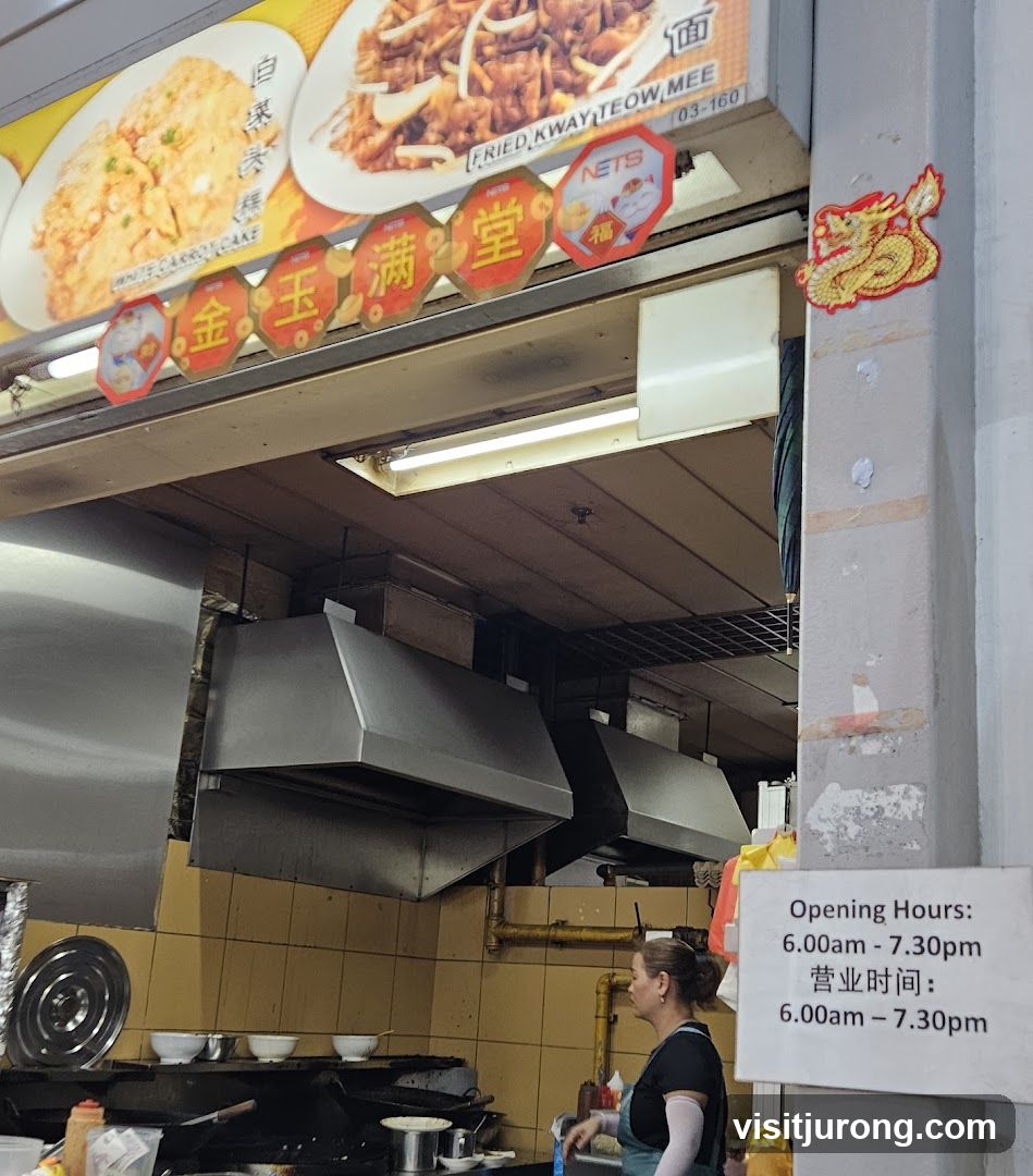 Food Stall with Menu and Opening Hours