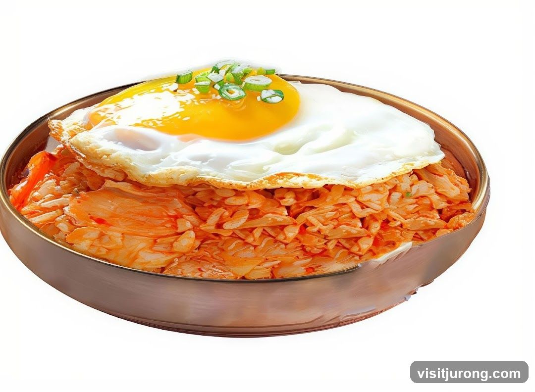 Kimchi Fried Rice with Fried Egg