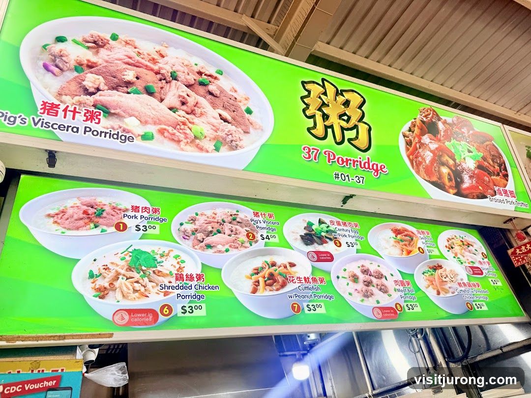 37 Porridge Menu