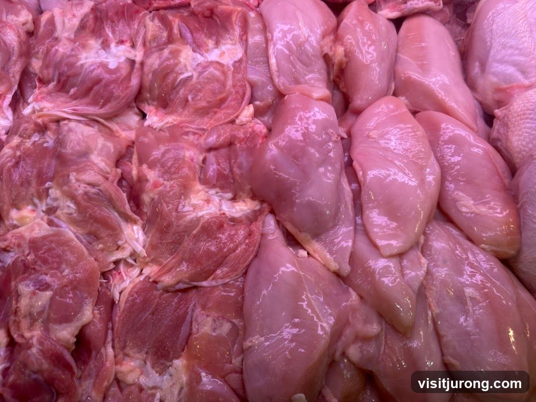 Raw Chicken Display