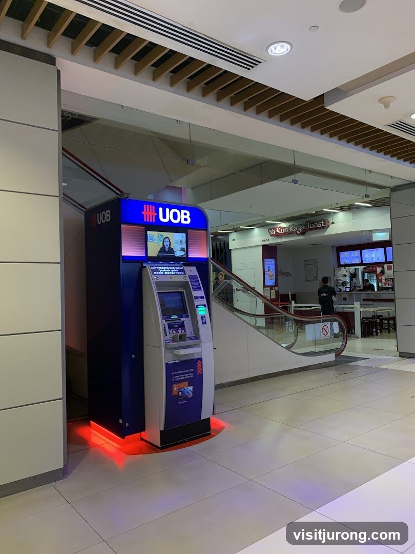 UOB ATM and Ya Kun Kaya Toast