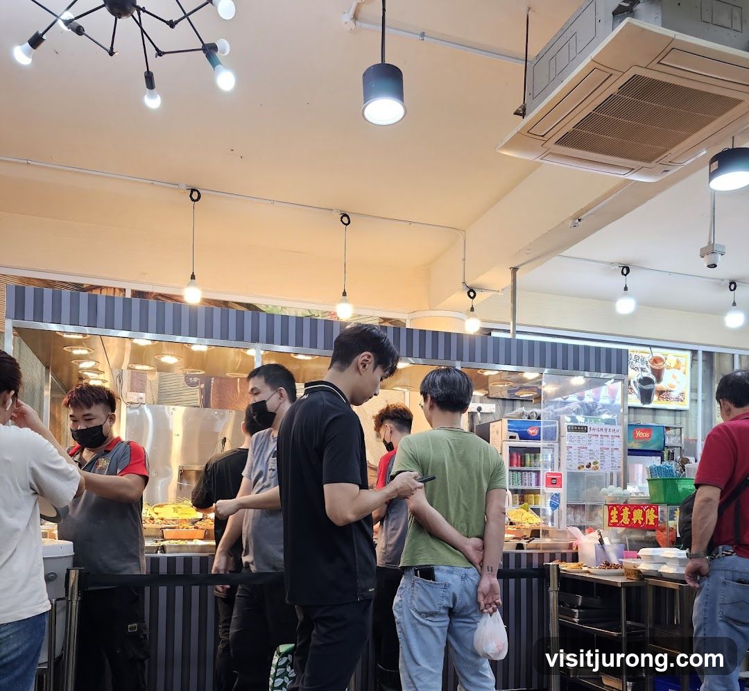 Food Stall with Customers
