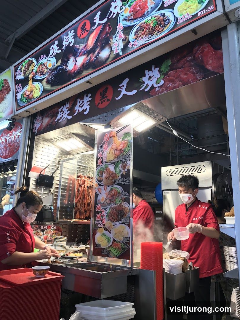 Food Stall with Roasted Meats