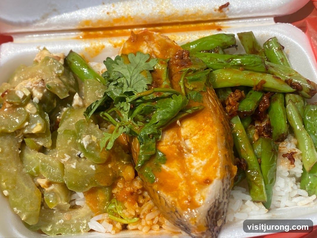 Fish and Vegetable Rice Box