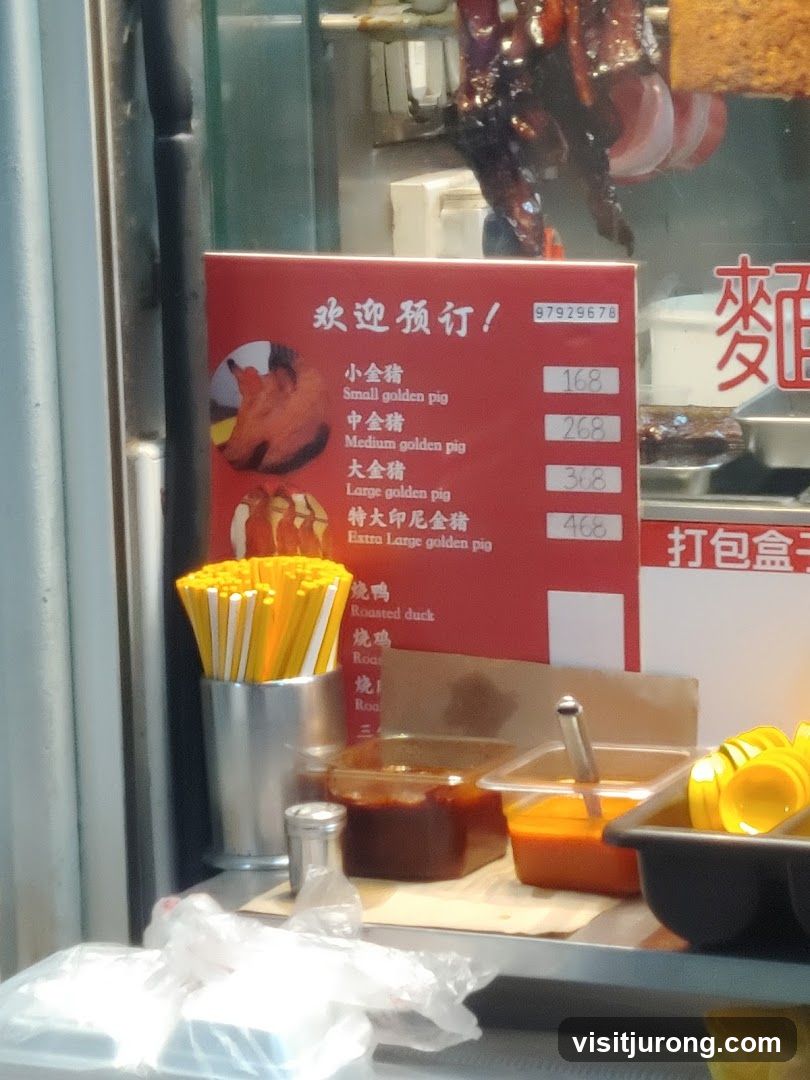 Roasted Pig and Duck Menu