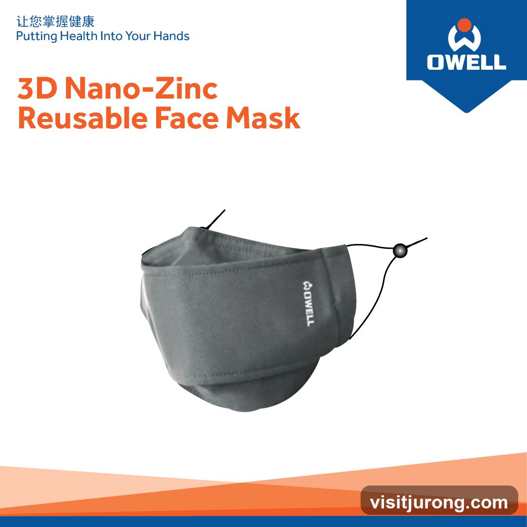 3D Nano-Zinc Reusable Face Mask