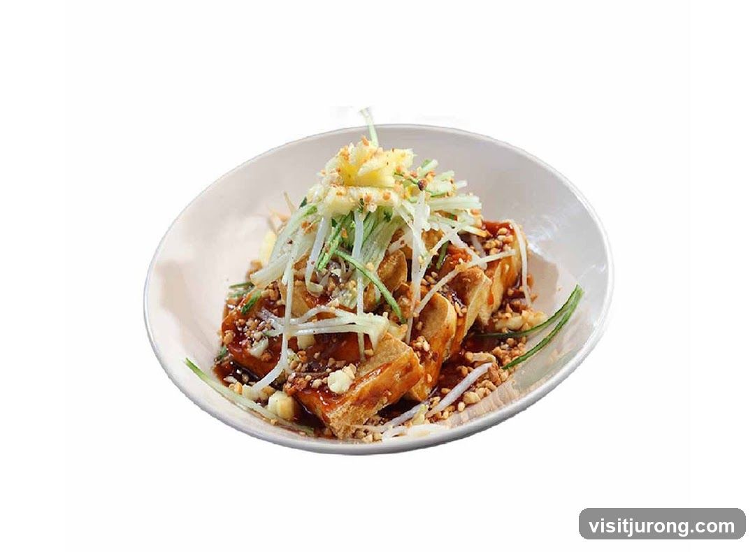 Fried Tofu with Toppings