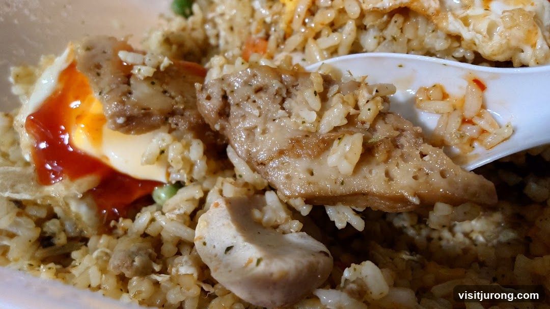 Fried Rice with Sliced Meat and Egg