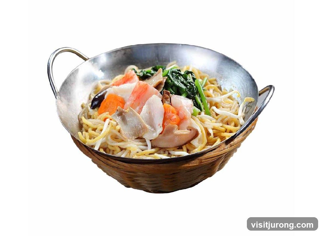 Noodles with Seafood and Vegetables