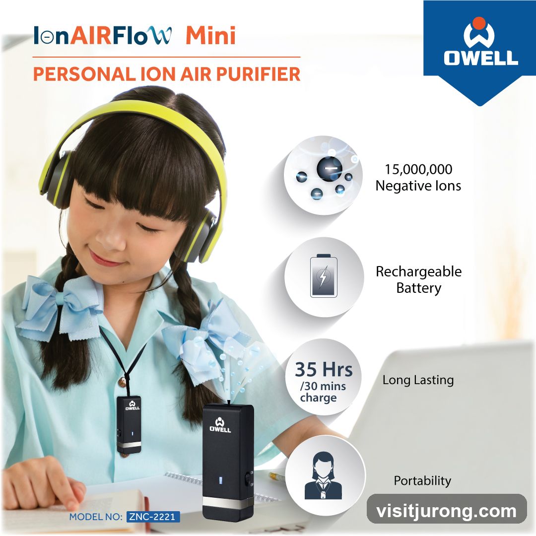 Owell IonAIRFlow Mini Personal Ion Air Purifier