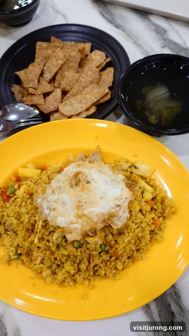 Fried Rice with Egg and Side Dishes