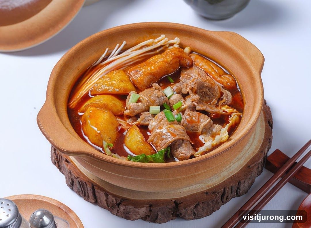 Beef Stew with Potatoes and Enoki Mushrooms