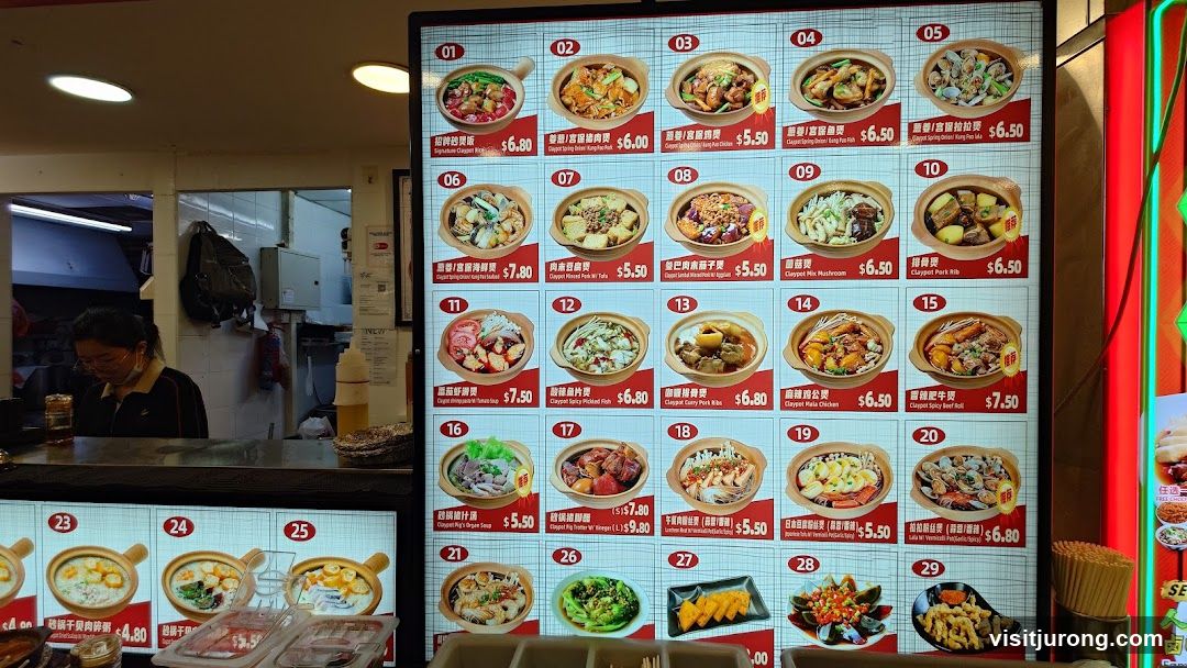 Claypot Dishes Menu