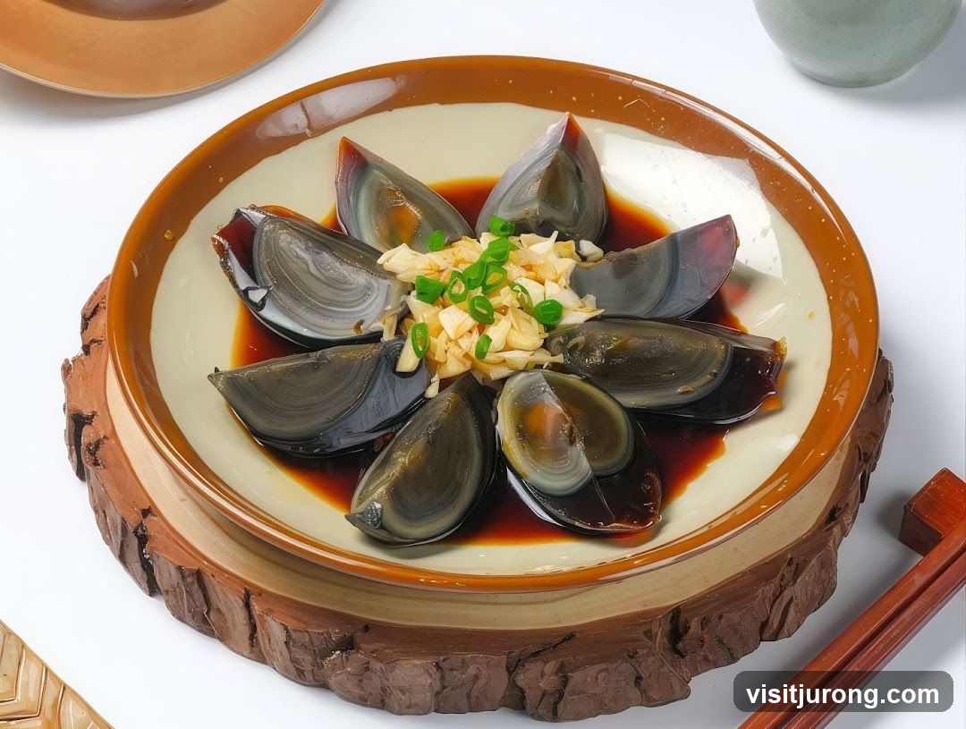 Century Eggs with Garlic and Scallions