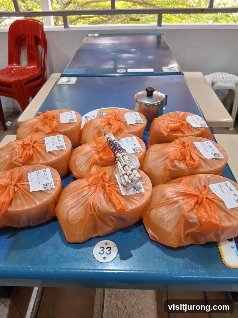 Food Packages on Table