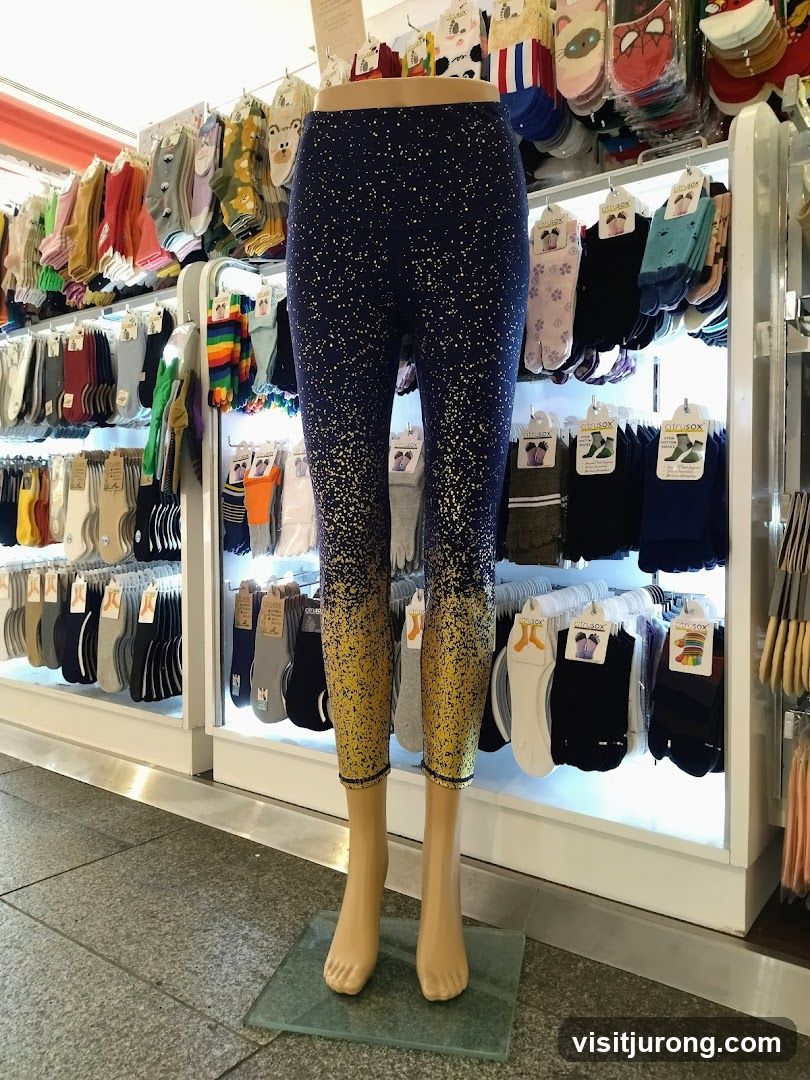 Display of Leggings and Socks