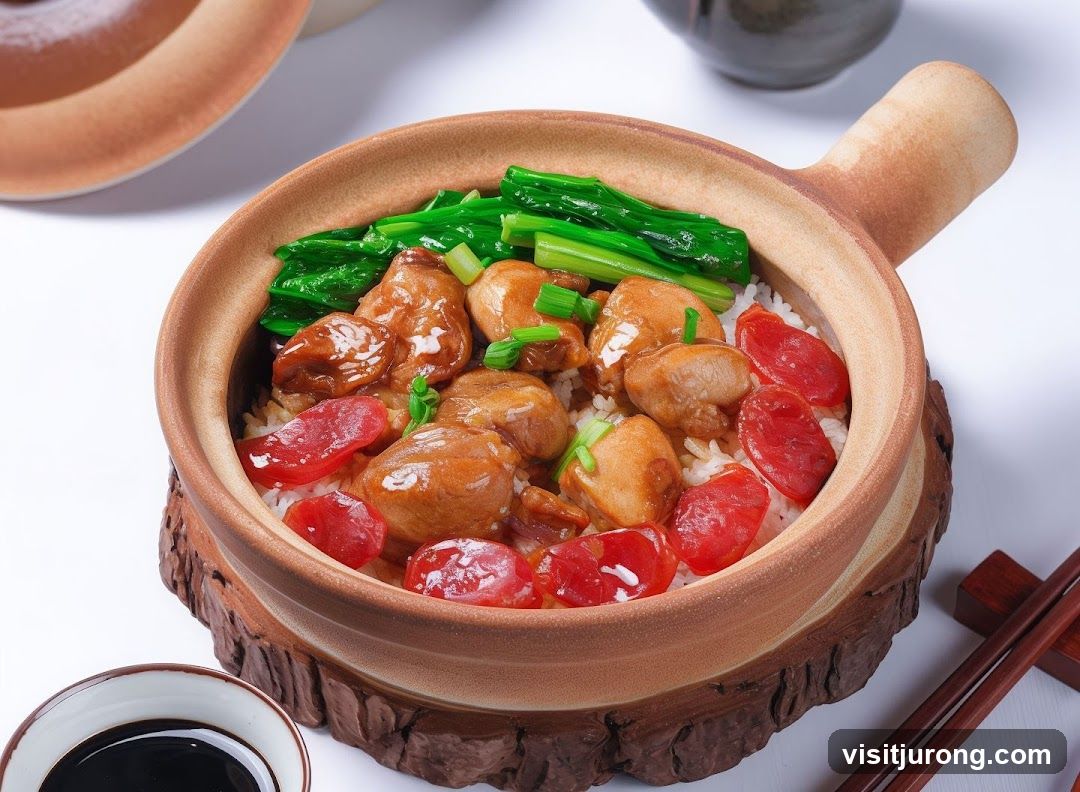 Clay Pot Rice with Chicken and Chinese Sausage