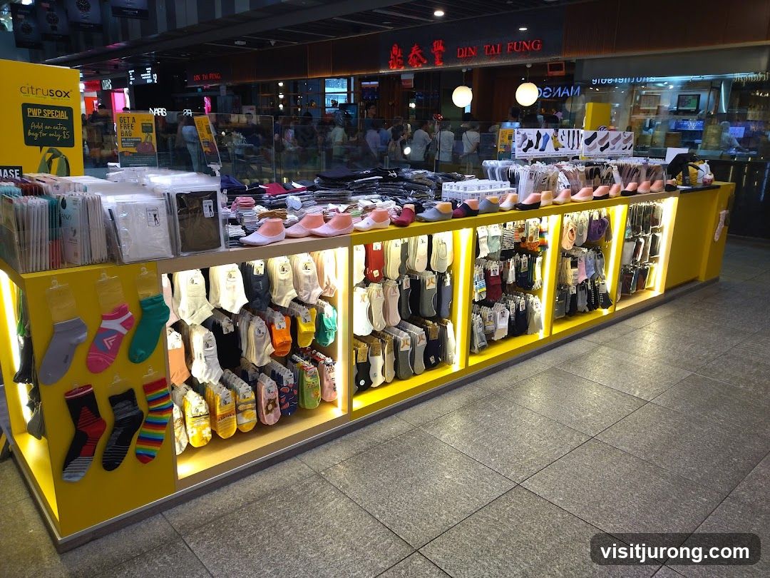 Socks and Footwear Display
