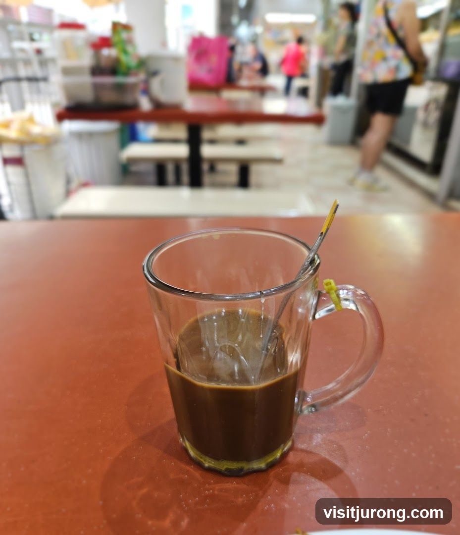Coffee in a glass mug