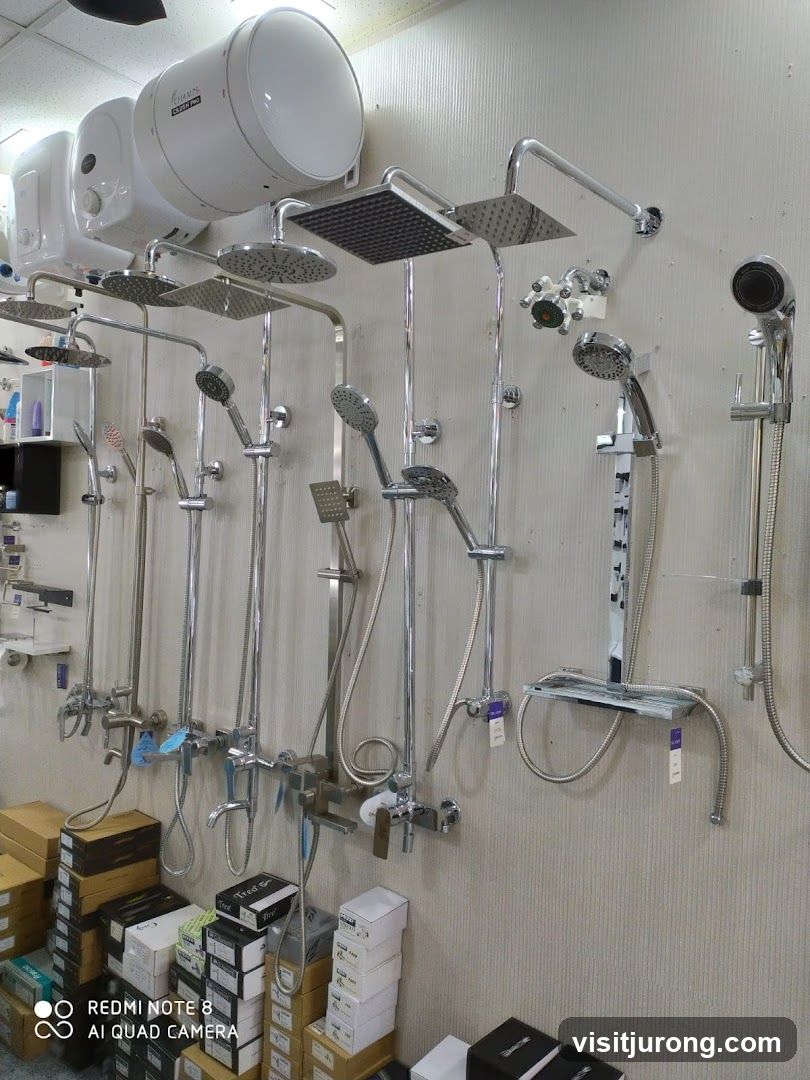 Shower Fixtures Display