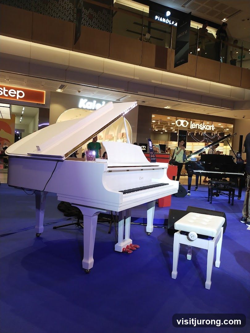 Pianos on Display