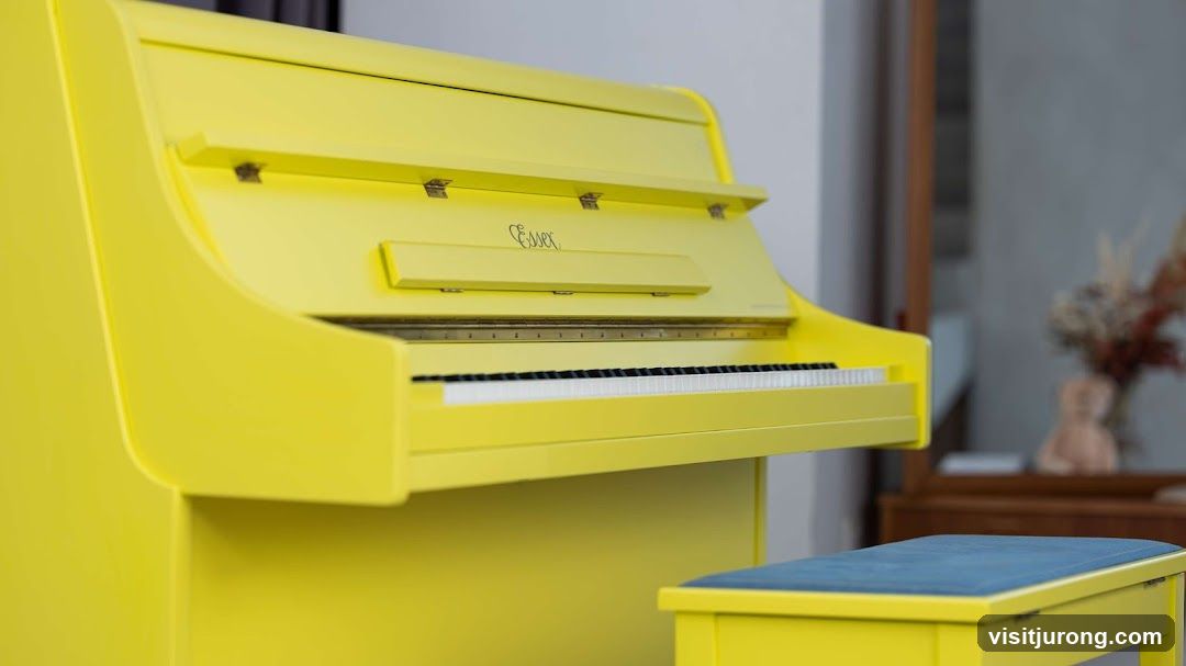 Yellow Piano and Bench