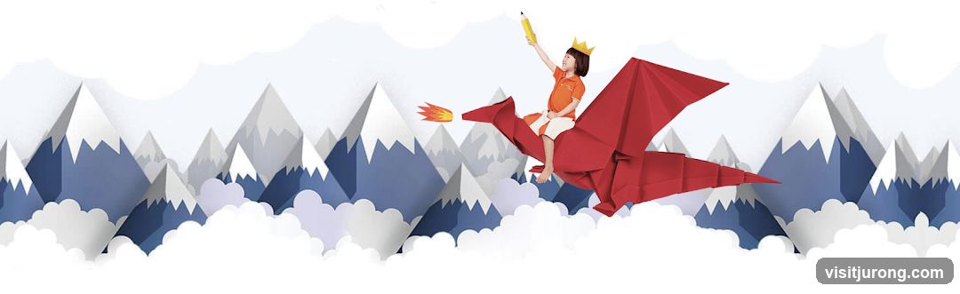 Child riding a dragon