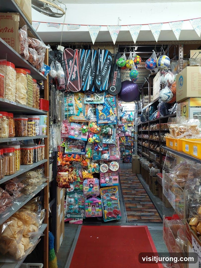 Store Interior with Snacks and Toys