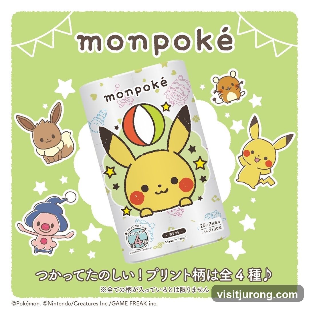 Monpoké Pikachu Toilet Paper