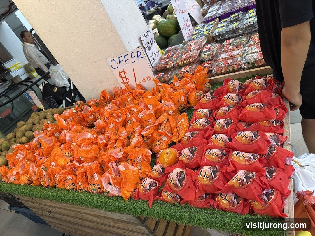 Fruit stall with offer