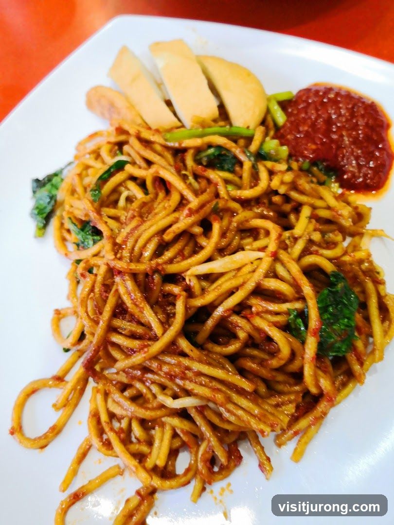 Noodles with Chili Paste and Fish Cakes