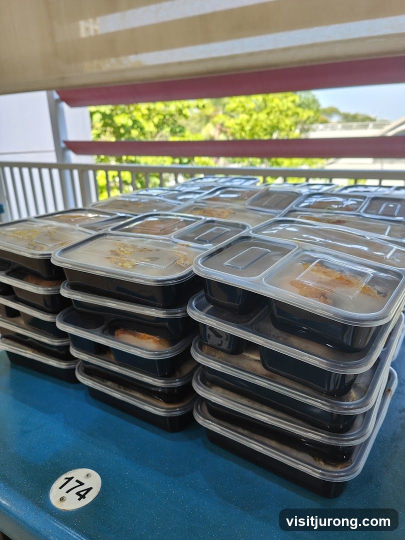 Stacked Meal Containers