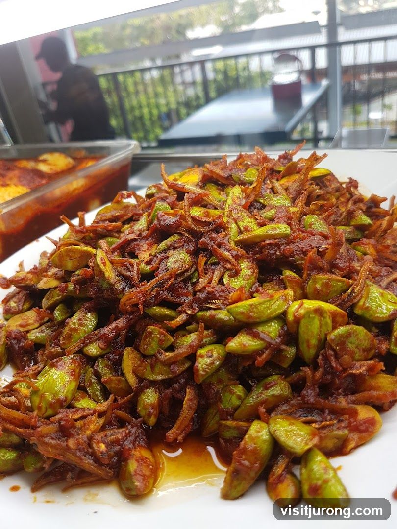Stir-fried Petai with Anchovies
