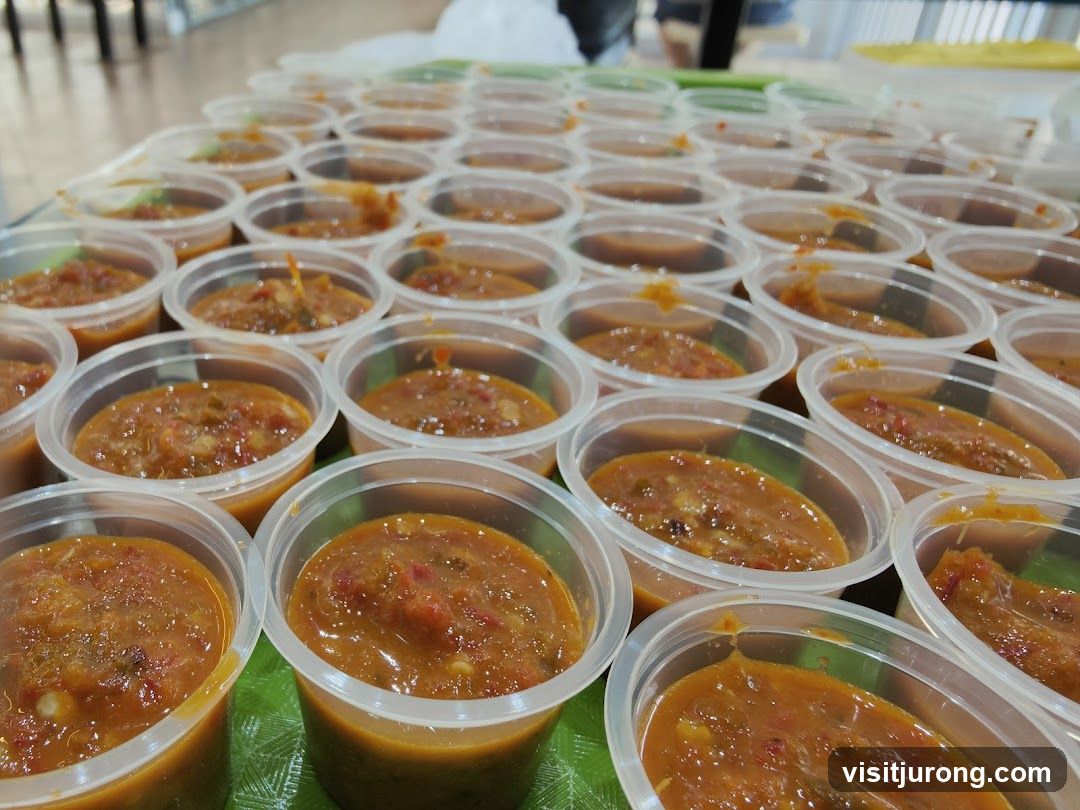 Small Containers of Sauce