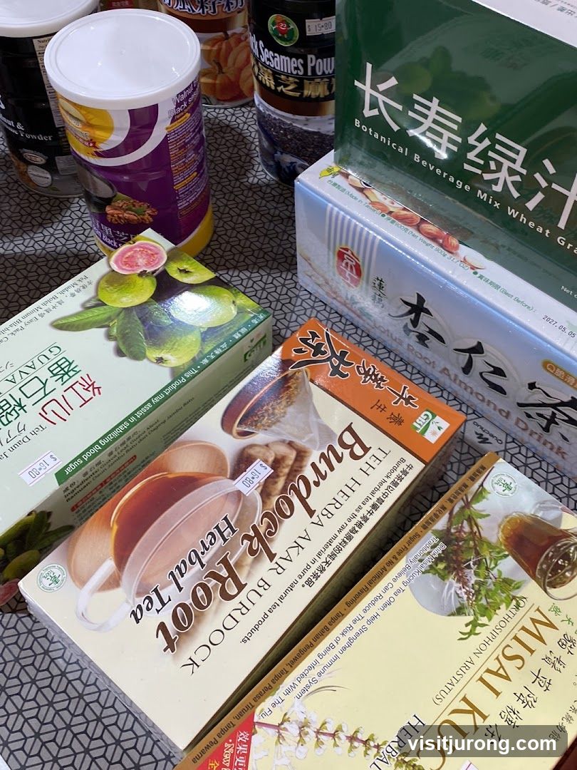 Assortment of Herbal Teas and Beverages