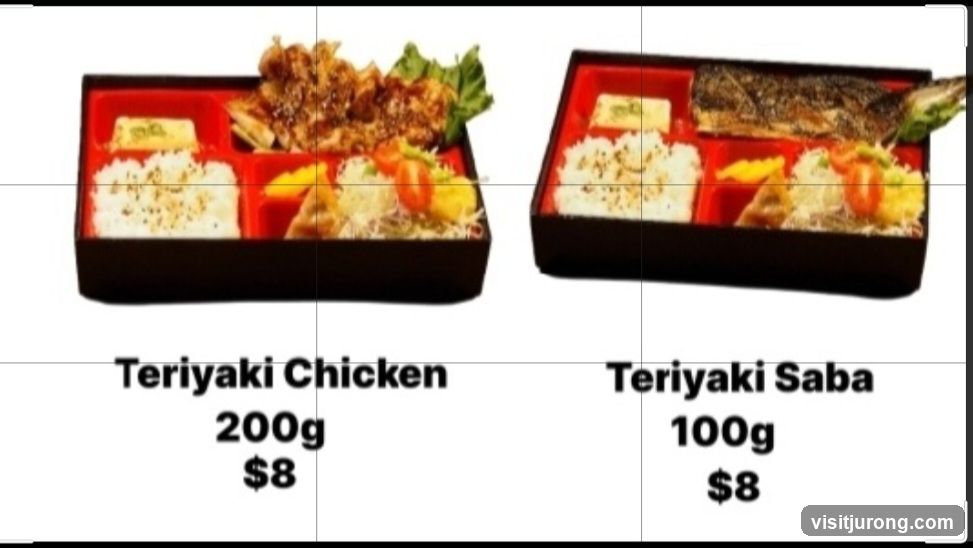 Teriyaki Chicken and Teriyaki Saba Bento Boxes
