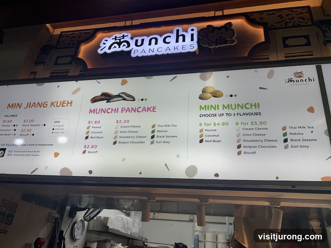 Munchi Pancakes Menu