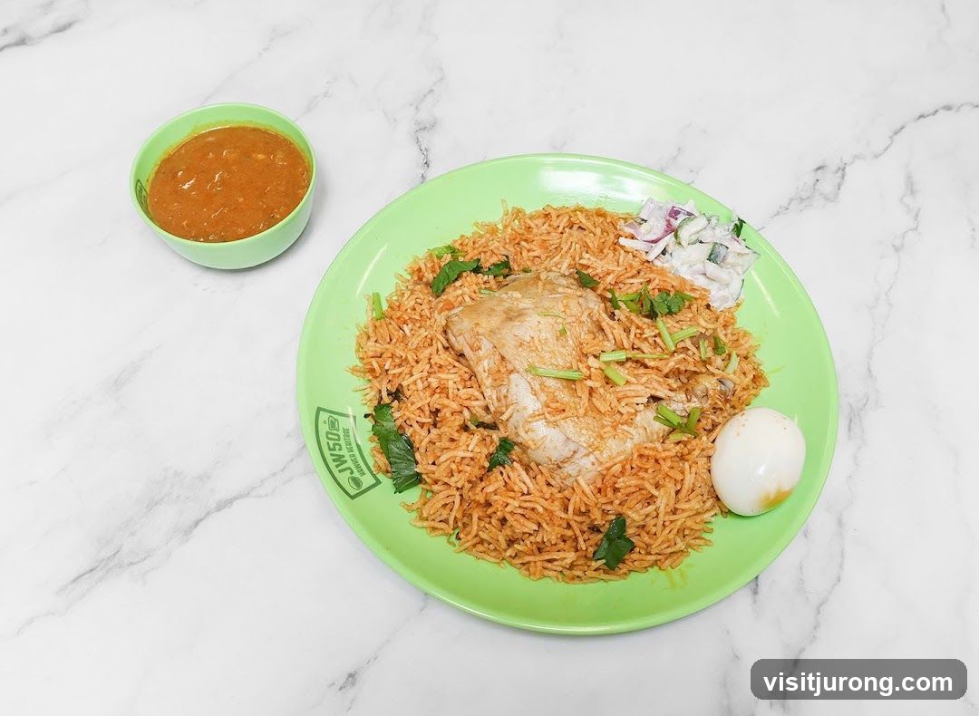 Chicken Biryani with Side Dishes