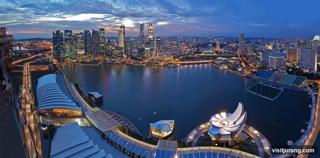 Singapore Skyline at Dusk