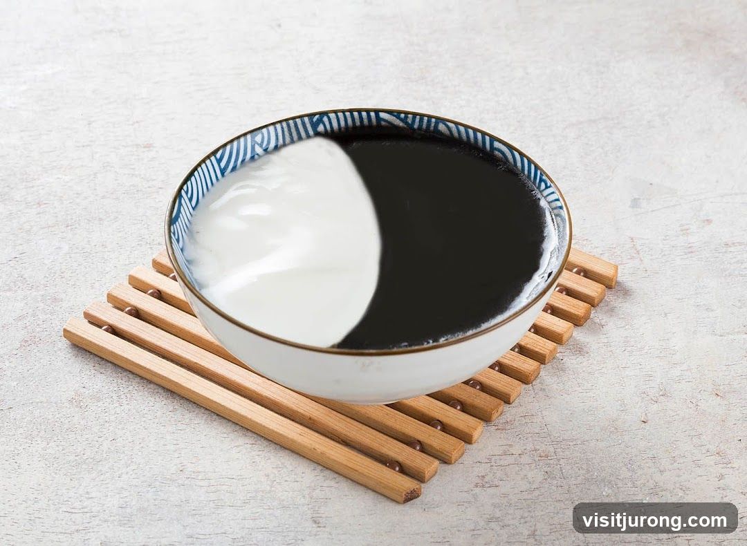 Black and White Dessert