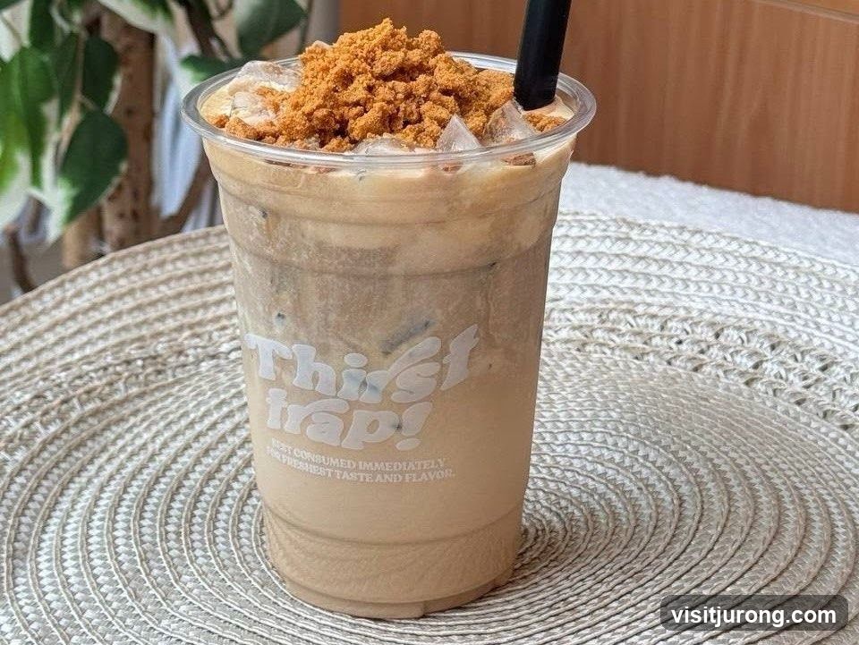 Iced Coffee with Crumble Topping