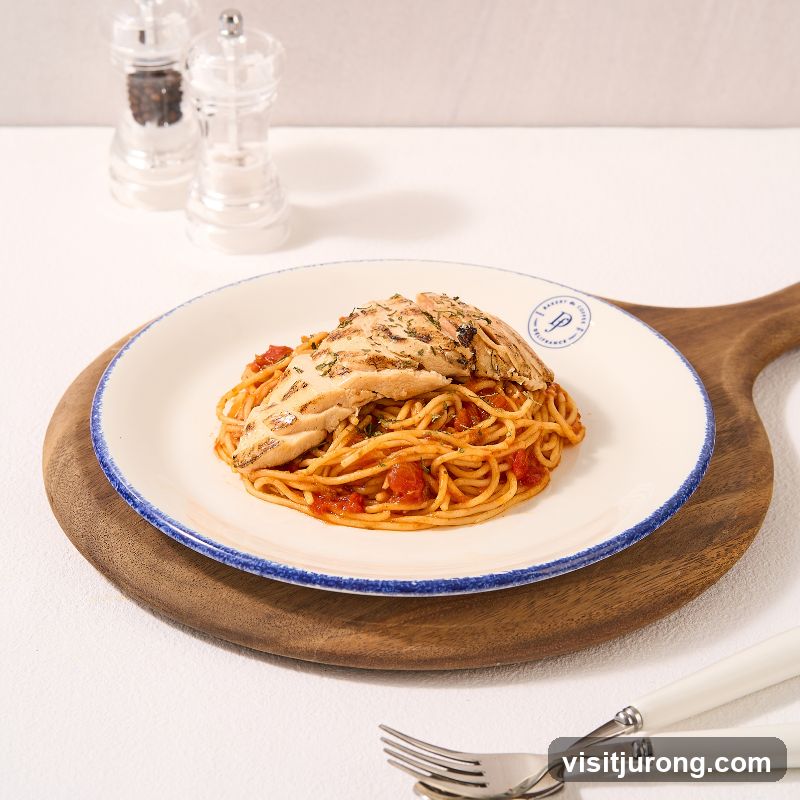 Spaghetti with Grilled Chicken
