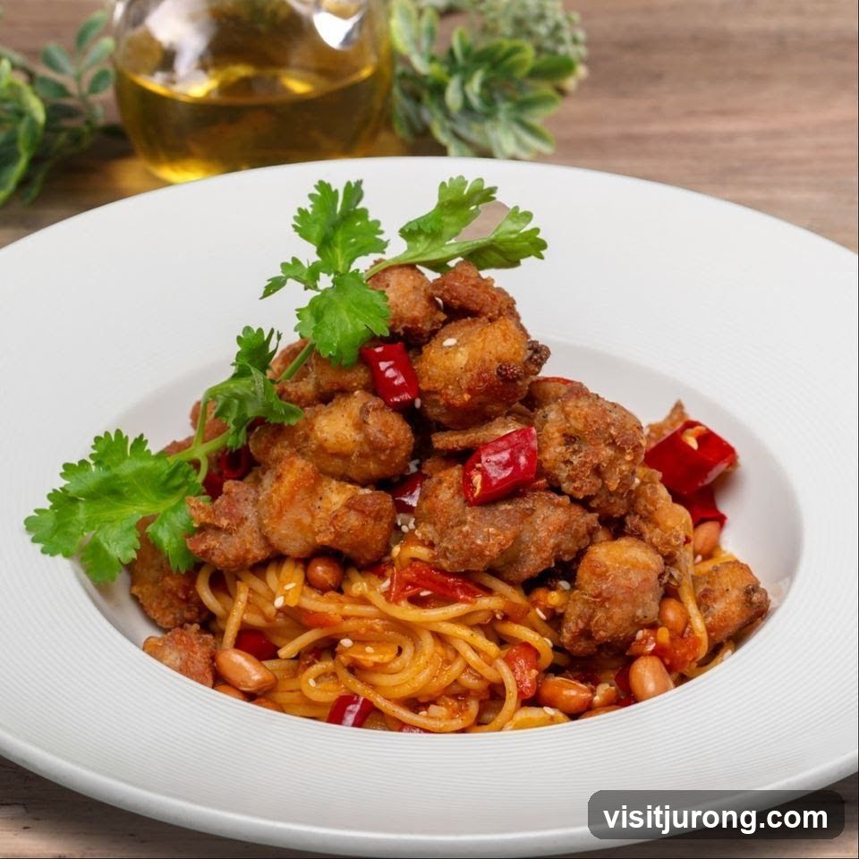 Spicy Fried Chicken Pasta